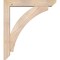 Ekena Millwork Thorton Slat Smooth Bracket w/ Offset Brace, Douglas Fir, 5 1/2"W x 30"D x 34"H BKT0604X30X34THR06SDF - alternate 3